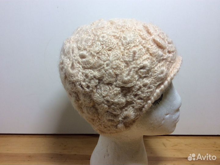 Эксклюзивная шапочка французское кружево,53-56,223