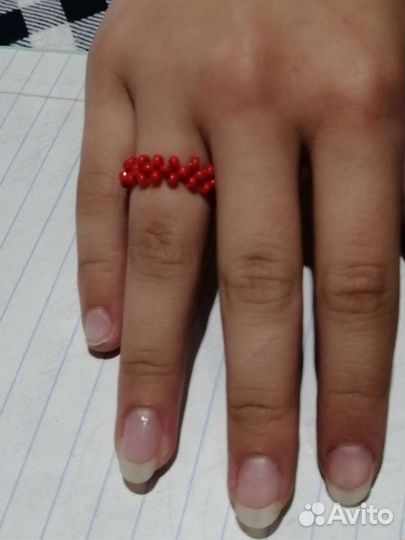 Кольцо из бисера