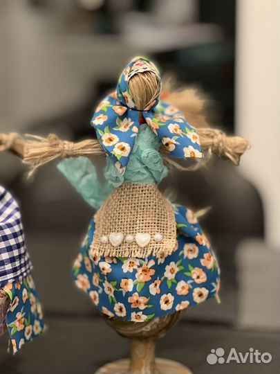 Кукла масленица из лыка