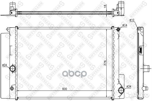 10-26361-SX радиатор системы охлаждения МКПП T