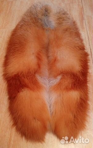 Меховой воротник лиса рыжая