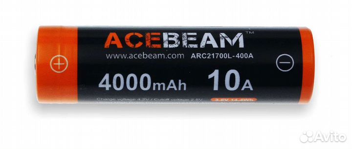 Аккумулятор Acebeam 21700 3,7 В 4000 mAh (30C)