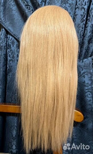 Учебная манекен-голова с натуральными волосами