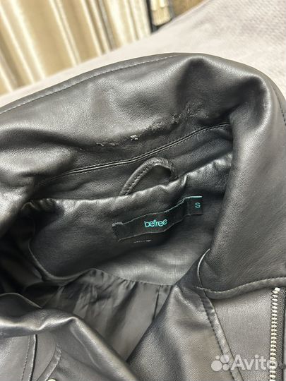 Кожаная куртка косуха женская