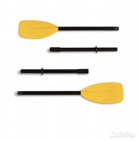 Надувная лодка intex с насосом и веслами