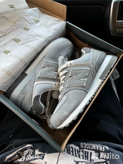 Кроссовки new balance 574 замша