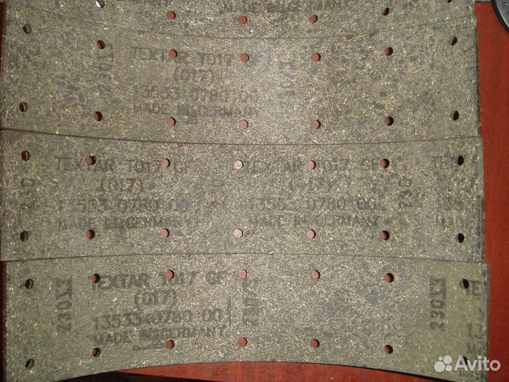 Комплект накладок тормозных колодок, для mercedes