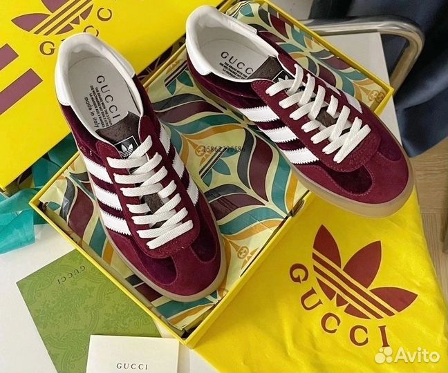 Кроссовки adidas gazelle gucci замша 36-40
