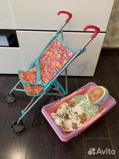 Коляска трость, кукла, переноска, горшок