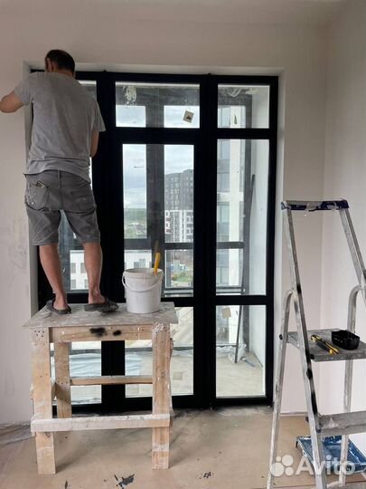 Покраска пластиковых окон