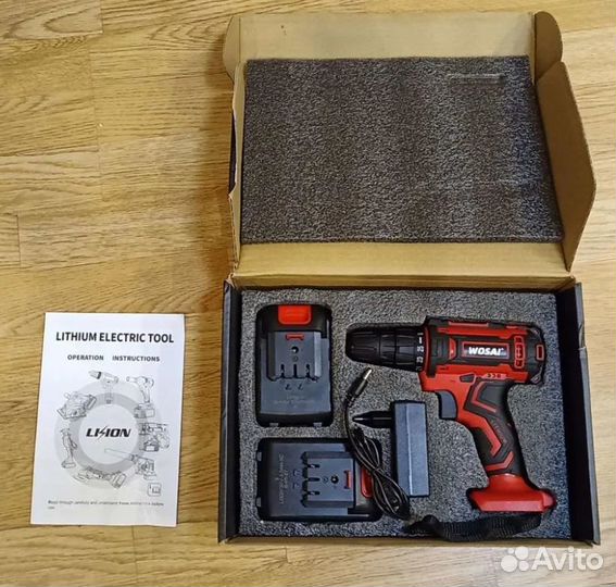 Шуруповёрт wosai 20v