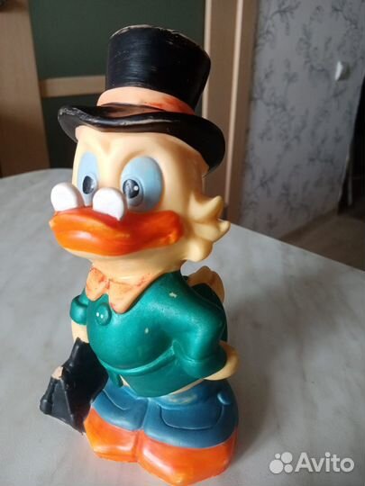 Резиновая игрушка Скрудж Макдак из 90-х винтаж