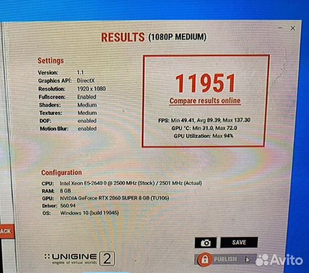 Видеокарта rtx 2060 super 8 gb