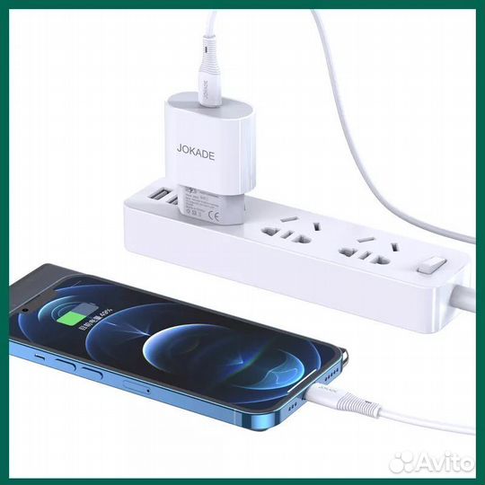 Сзу jokade JB009 USB-C/PD 20W fast charge White