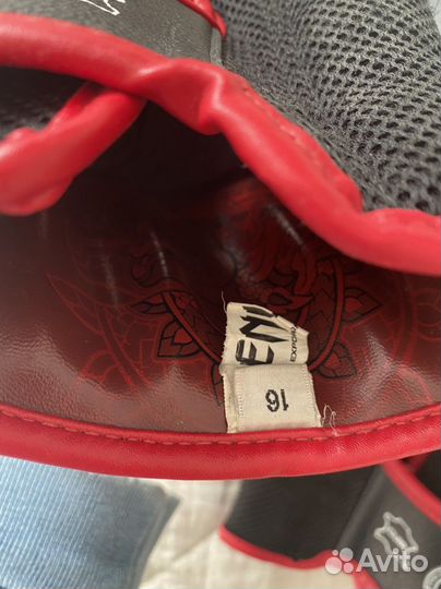 Боксерские перчатки 16 oz кожа