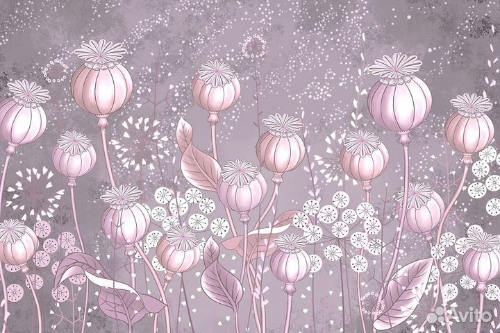 Фотообои природа / Фотообои горы / Фото Обои цветы