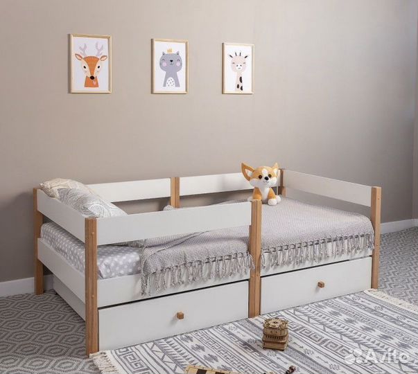 Детская кровать от 3 лет с ящиками