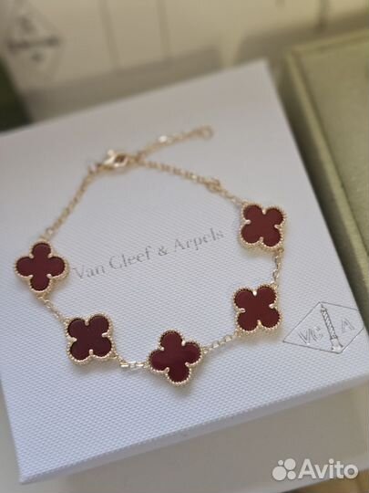 Van cleef набор браслет серьги