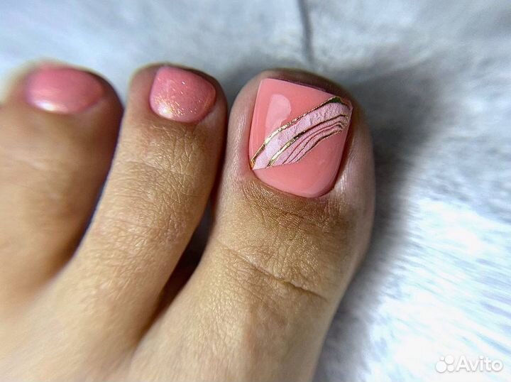 Педикюр+гель-лак