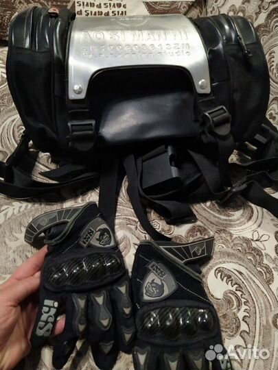 Мото перчатки, кофр