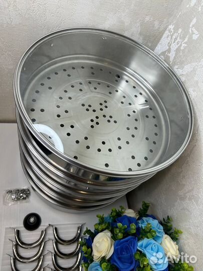 Мантоварка из нержавеющей стали 32 см новая