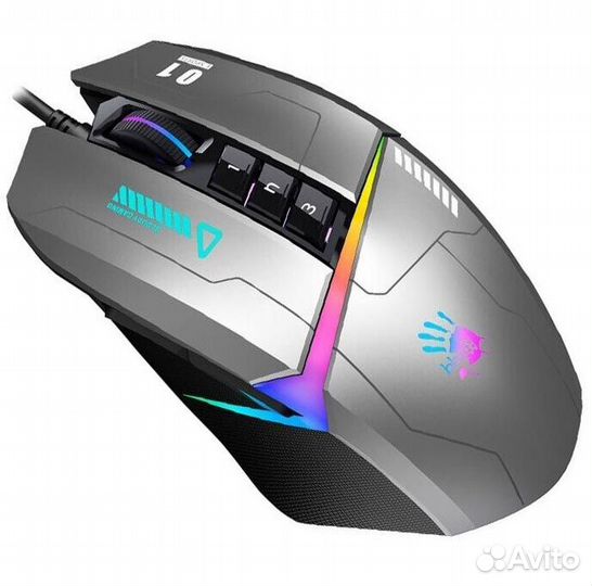 Мышь проводная A4Tech Bloody W60 Max Gun черный оп