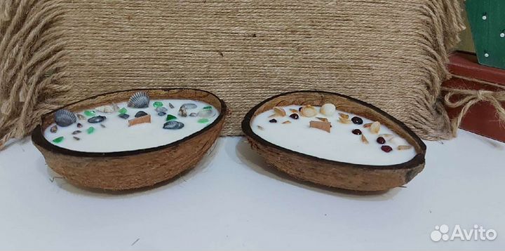 Свеча в кокосе