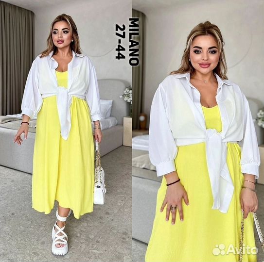 Костюм женский с платьем от 50 до 60