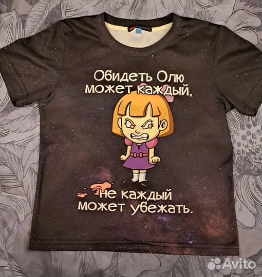 Прикольная футболка для девочки Оли