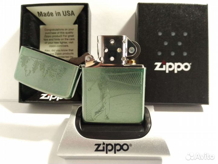 Зажигалка Zippo оригинал гольфист гольф спорт USA