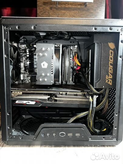 Игровой пк i3 12100f rx 5700xt