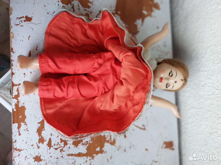 Кукла ивановская винтажная прессопилочная