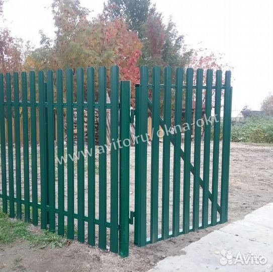 Забор из евро штакетника
