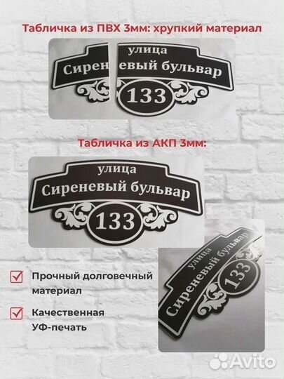 Адресная табличка на дом