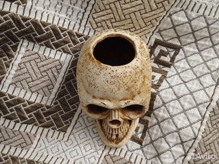 Череп декорация для аквариума