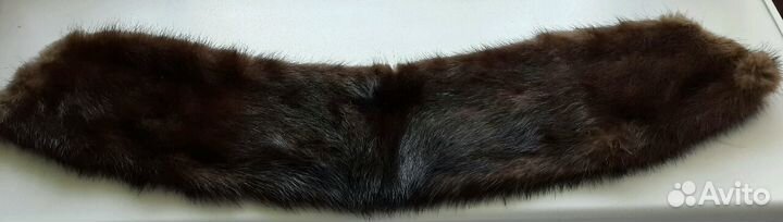 Воротник норковый коричневый