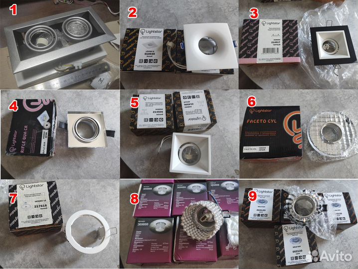 Точечные и потолочные светильники