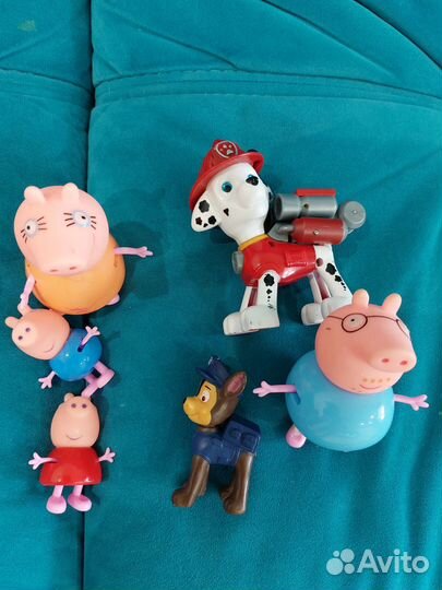 Свинки пеппа семья и Щенячий патруль