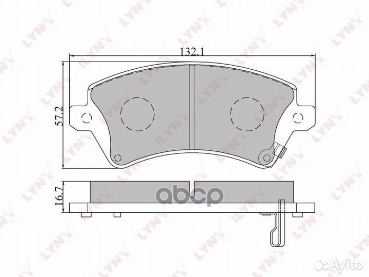 Колодки тормозные дисковые перед BD7540 LYN