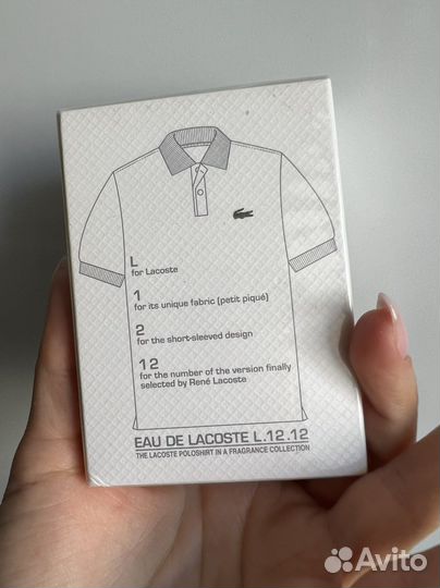 Lacoste L.12.12 blanc pure 50 мл