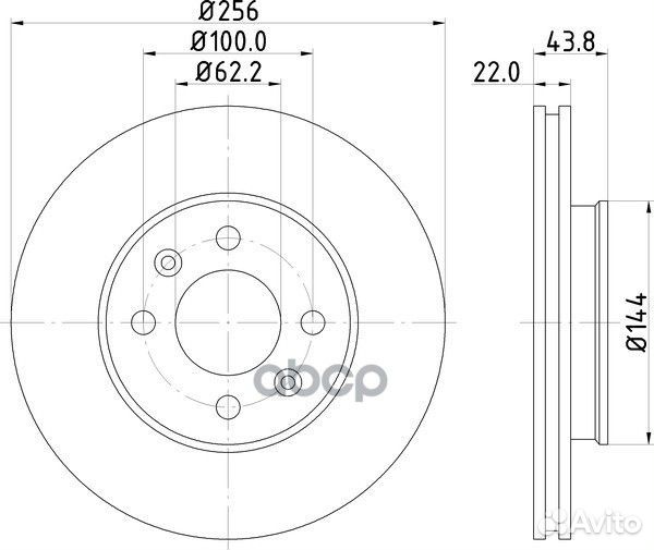 Диск тормозной перед ND6031K nisshinbo