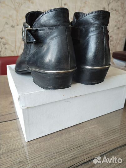 Полусапоги мужские кожаные