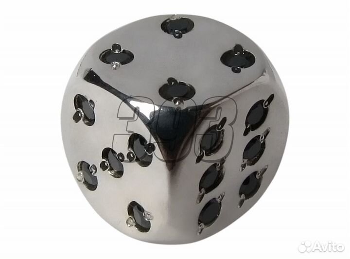 Игральная кость 10 мм Серебро (вставки из (26907)
