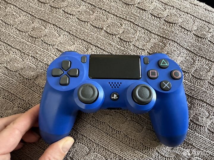 Джойстик синий оригинал PS4