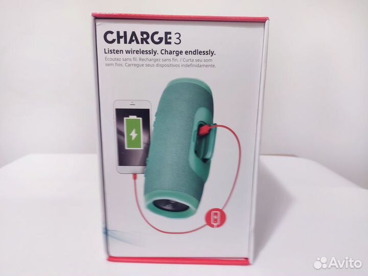 JBL charge 3 teal, новая, оригинал