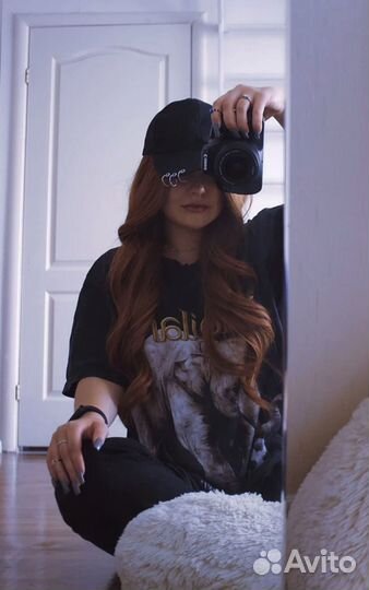 Парик рыжий длинный
