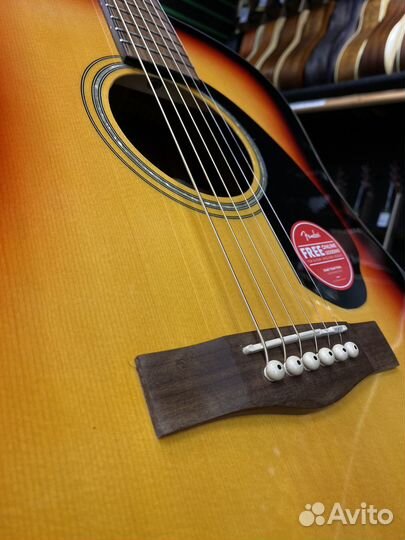 Fender CD 60 Sunburst акустическая гитара (Новая)