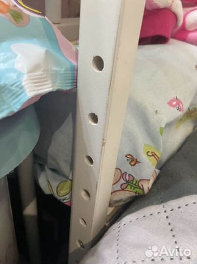 Кроватка приставная с матрасом