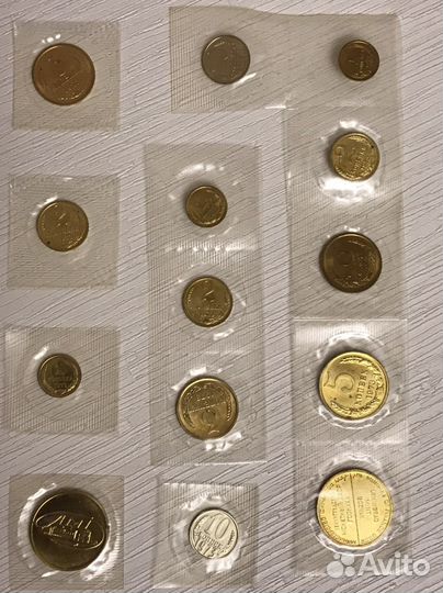 1,2,3,5,10коп 1973г,50 лет советской власти