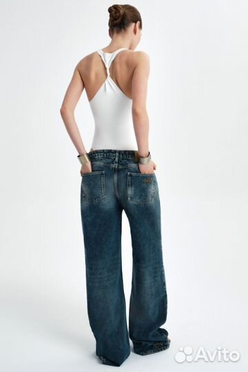 Джинсы широкие